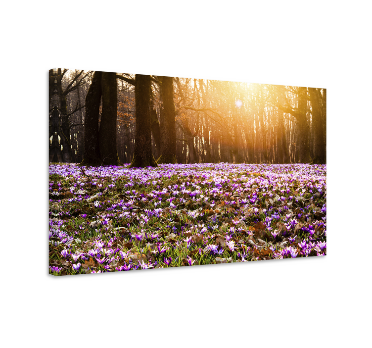 Flowers canvas of a blossoming spring scene - TenStickers