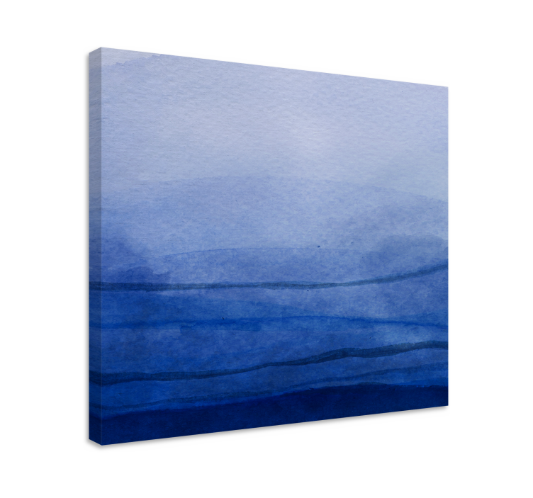 Abstract wall art 1 layered blue hues - TenStickers