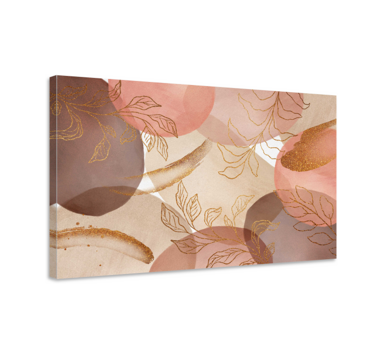 "Glamour style" abstraction canvas art prints - TenStickers