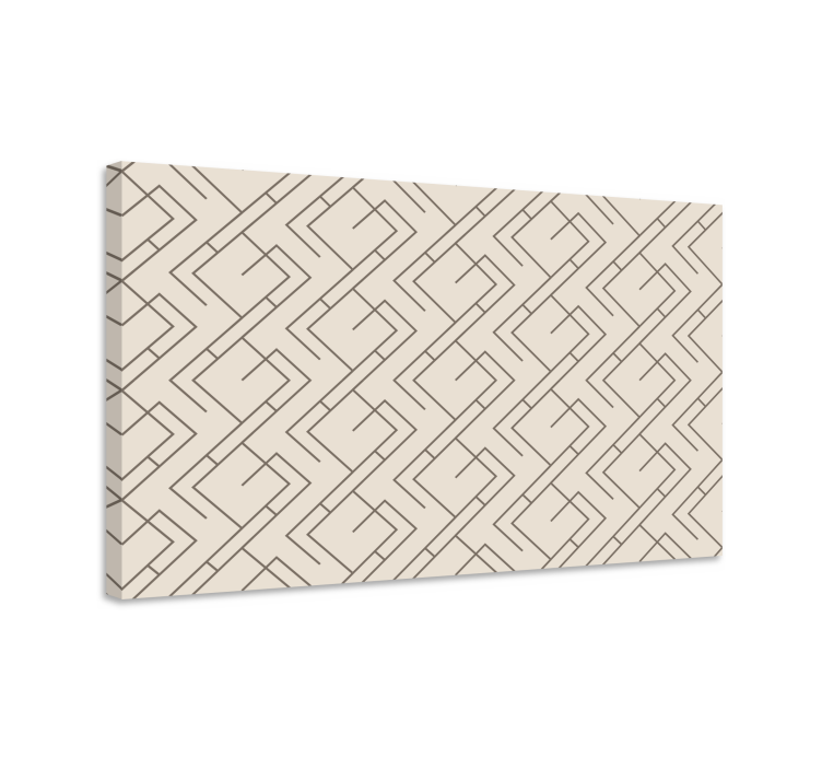 Geometric canvas with chic linear design - TenStickers