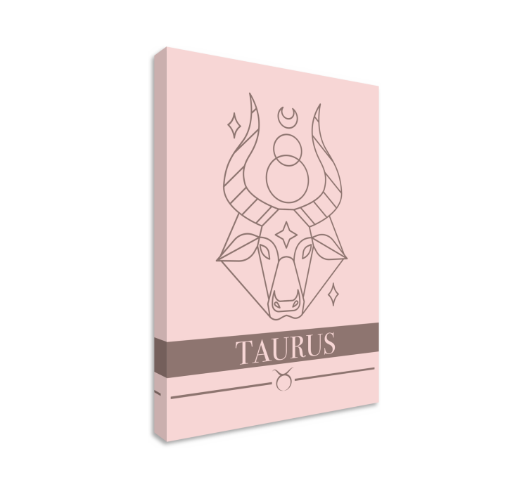 Superhero canvas art taurus zodiac symbol design - TenStickers
