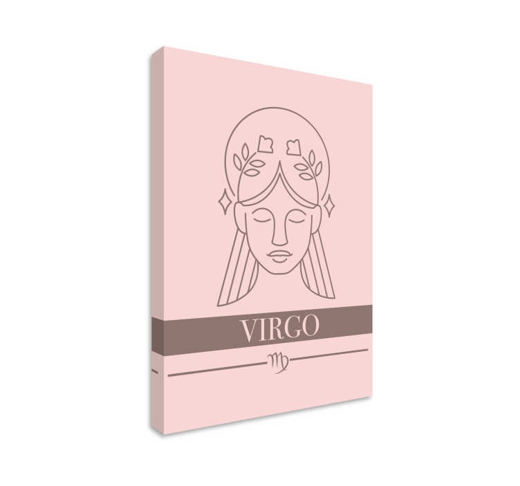 Quote canvas virgo zodiac sign - TenStickers