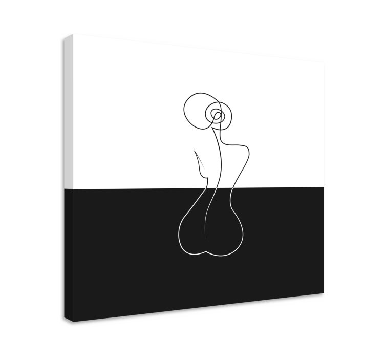 Abstract wall art 1 minimalist line artwork - TenStickers