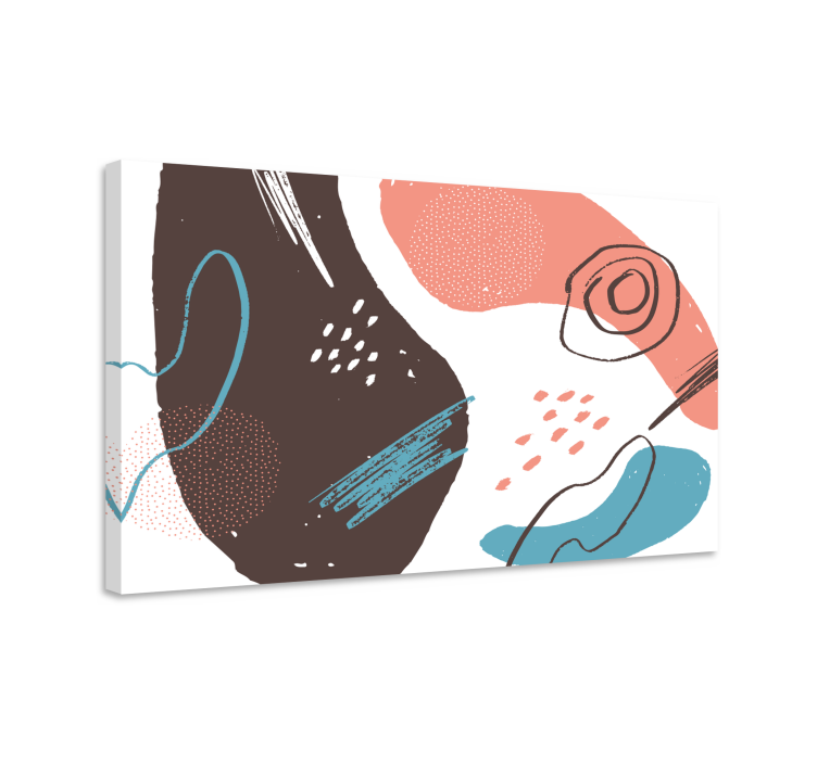 Grunge wall art brush canvas art prints - TenStickers