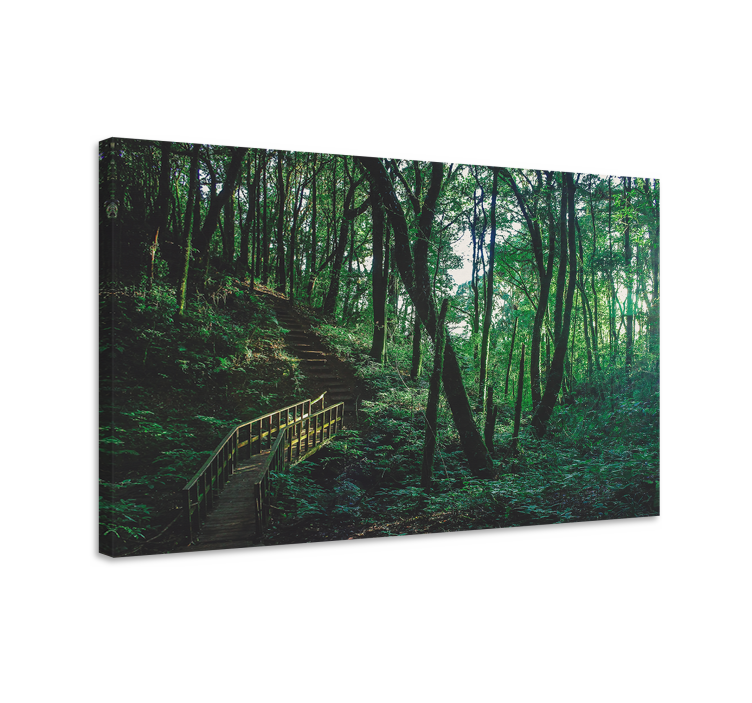 Woodland trail landscape canvas - TenStickers