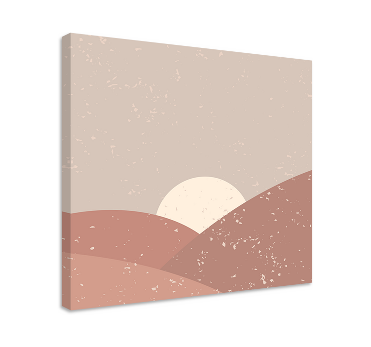 Landscape canvas serene desert sunset - TenStickers