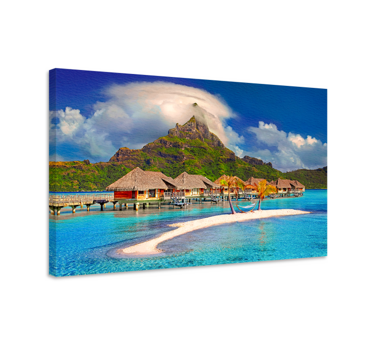 Landscape canvas tropical island paradise - TenStickers