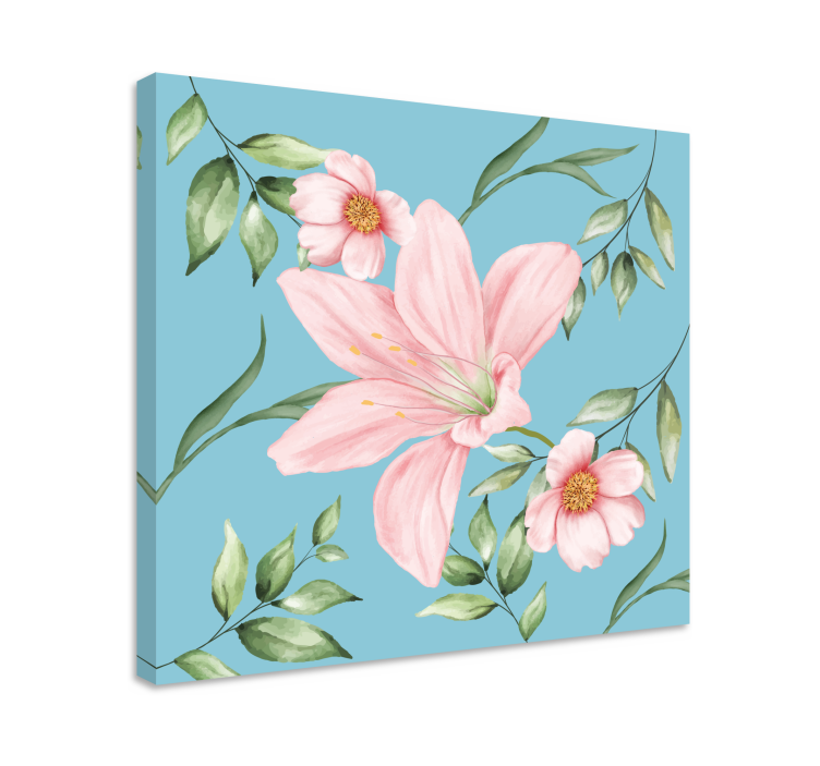 Romantic vintage decor flower canvas - TenStickers
