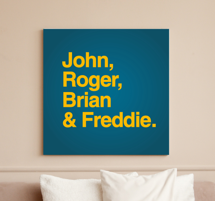 Abc canvas wall art personalized family names - TenStickers
