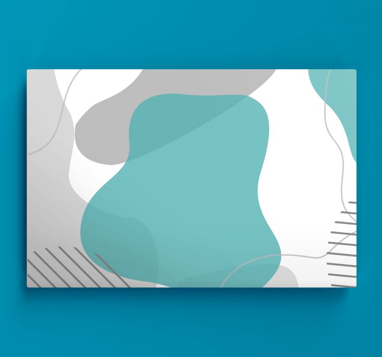 Abstract wall art 1 fluid shapes study - TenStickers