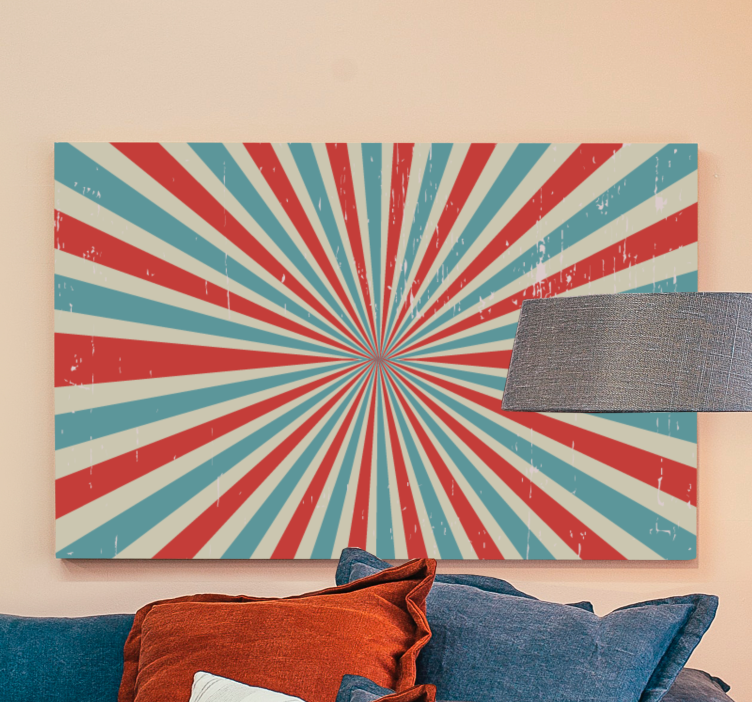 Abstract wall art 1 radiating pattern design - TenStickers