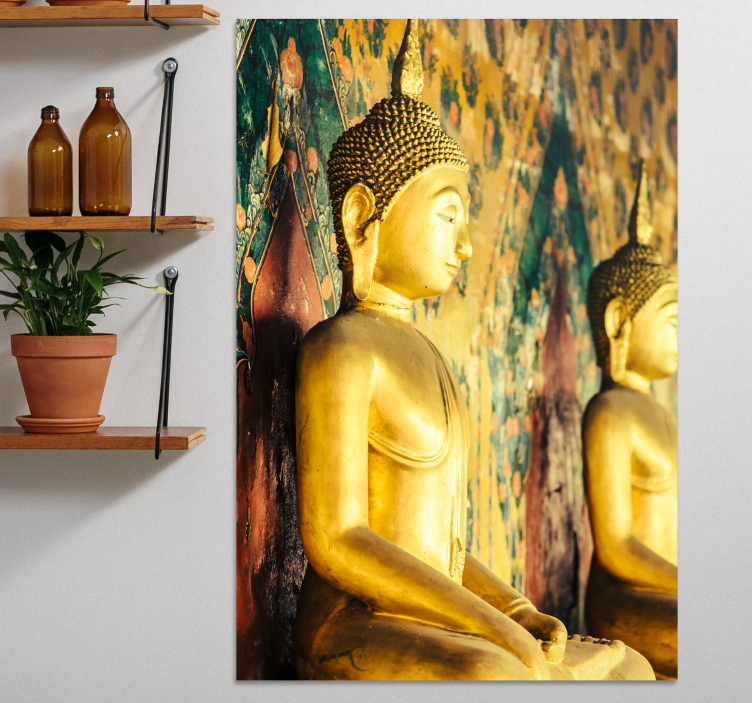 budas perfil buddha wall art - TenStickers