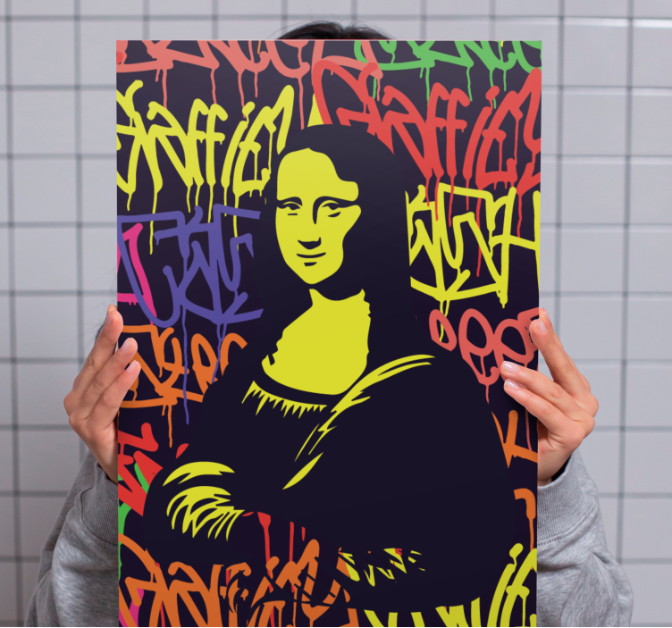 Canvas art mona lisa street art - TenStickers