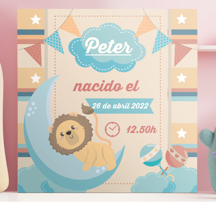 Cocktail canvas lion moon festival - TenStickers