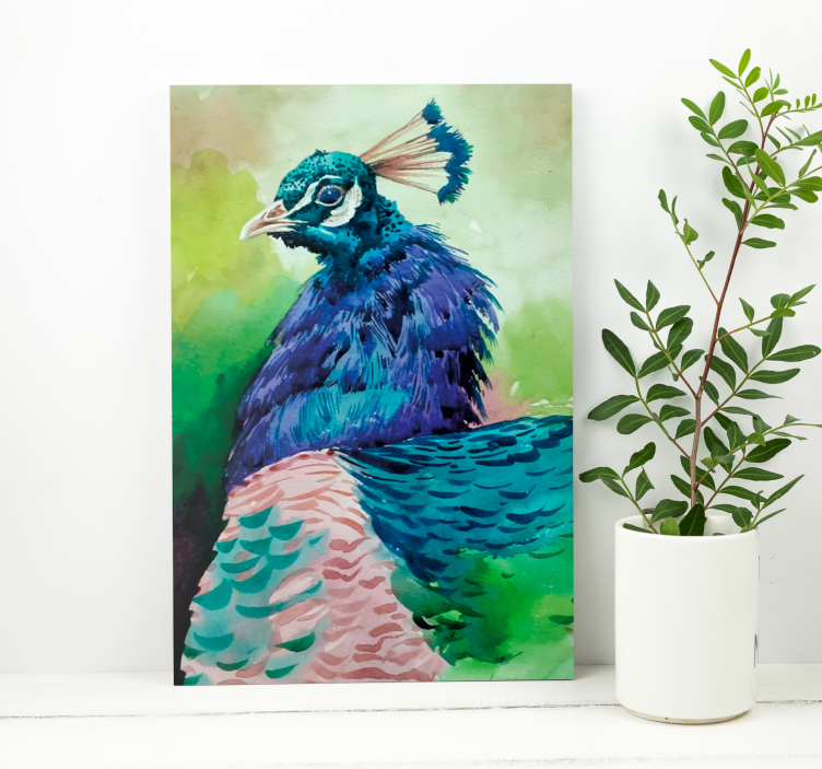 Colorful turkey birds bird canvas art - TenStickers