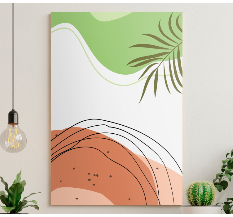 Dark green splash canvas art prints - TenStickers
