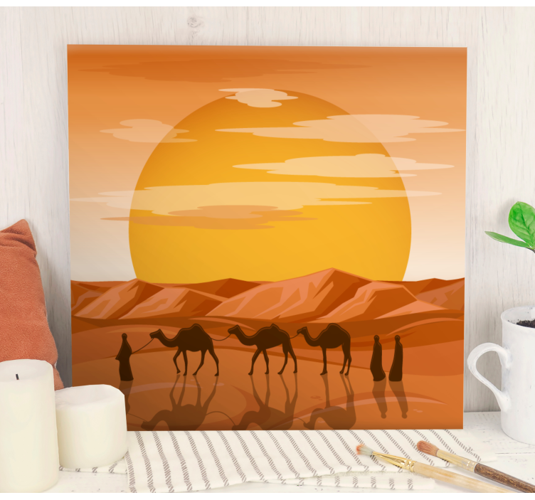 Desert landscape canvas print - TenStickers
