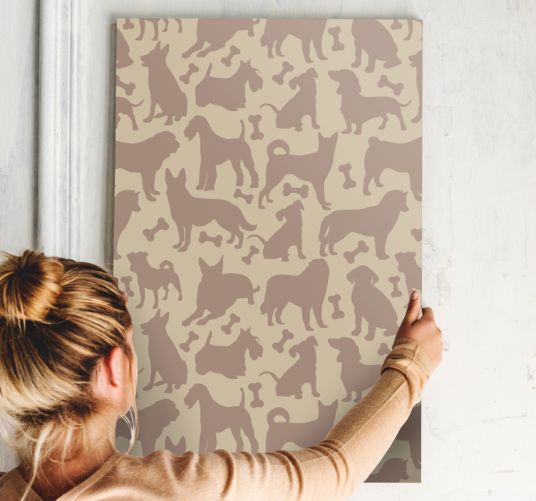 Dog wall art playful puppy designs - TenStickers