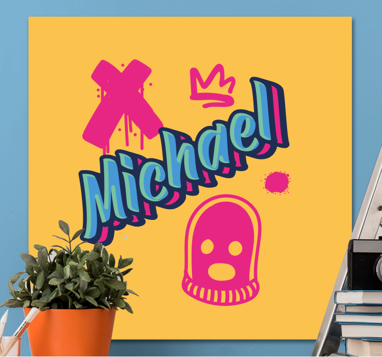 Dope style graffiti design personalised canvas - TenStickers