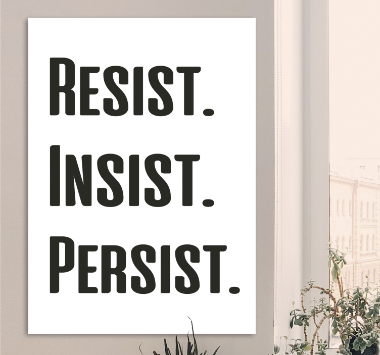 Empowerment message quote canvas - TenStickers