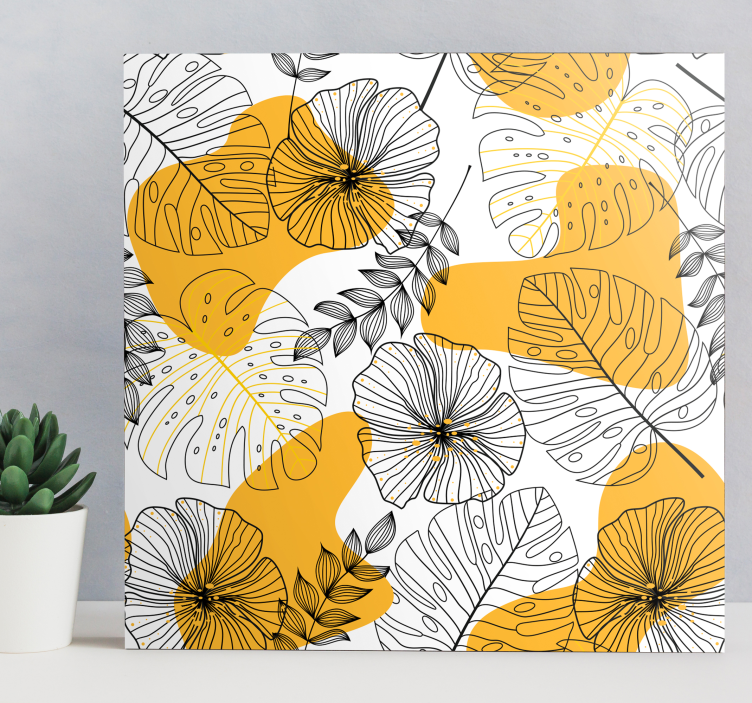 Nordic tropical plant art prints - TenStickers