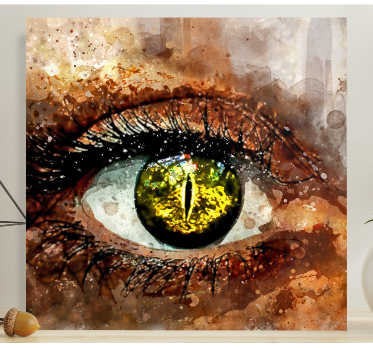 Eye splash canvas art prints - TenStickers