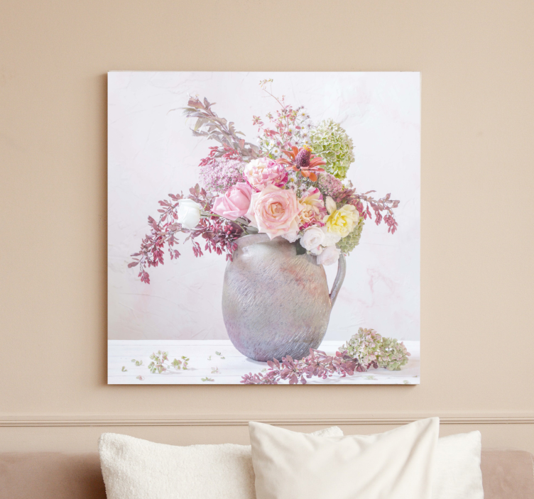 Flowers canvas botanical elegance - TenStickers