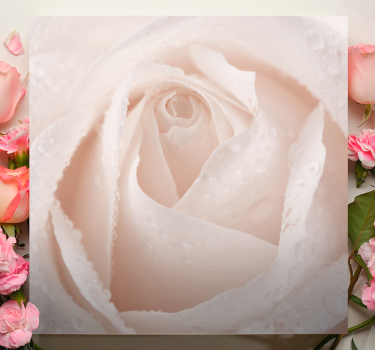 Flowers canvas elegant rose blossom - TenStickers