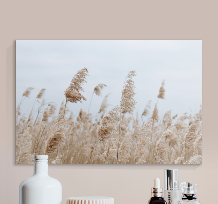 Flowers canvas gentle meadow whisper - TenStickers