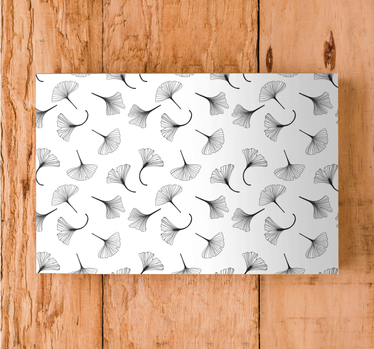 Flowers canvas ginkgo leaf inspiration - TenStickers