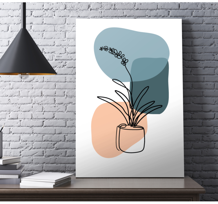 Flowers canvas in artistic plant designs - TenStickers