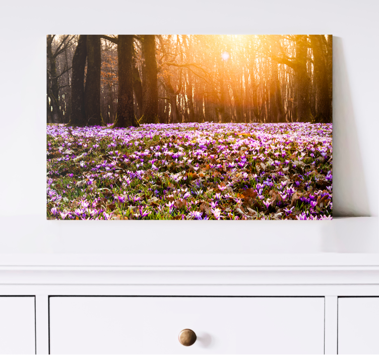 Flowers canvas of a blossoming spring scene - TenStickers