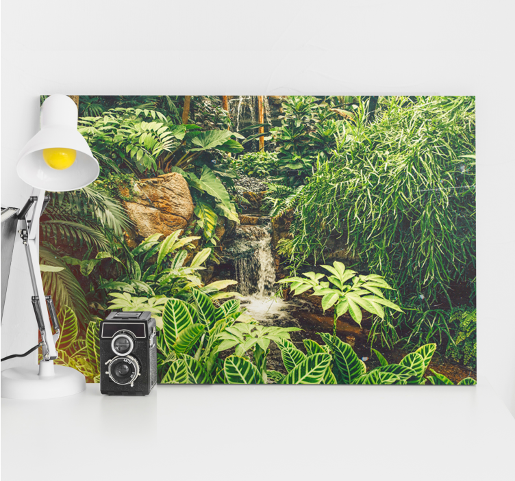 Flowers canvas tropical paradise - TenStickers