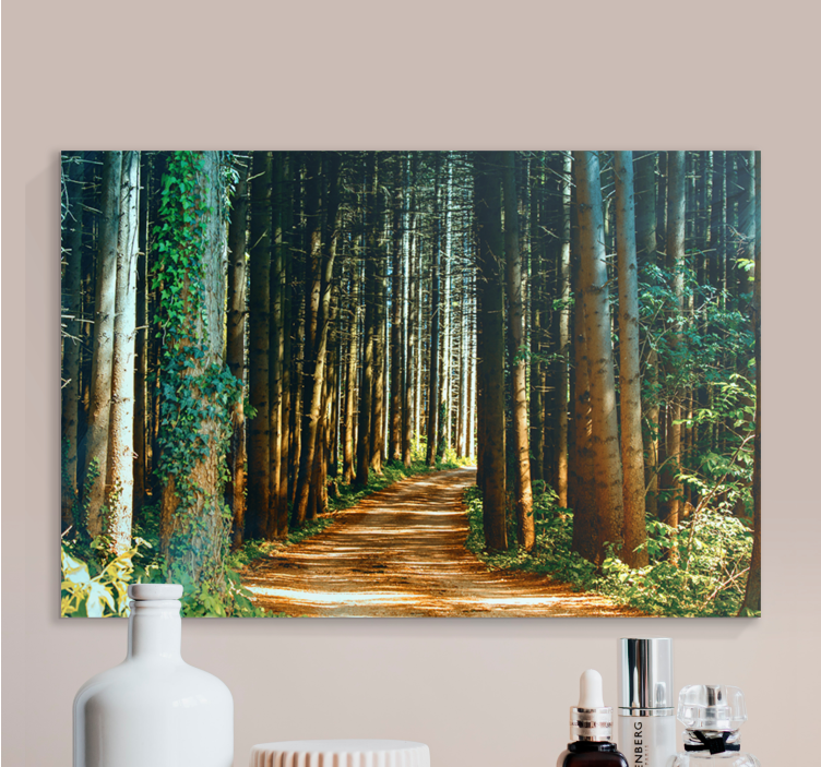 Forest path landscape canvas - TenStickers
