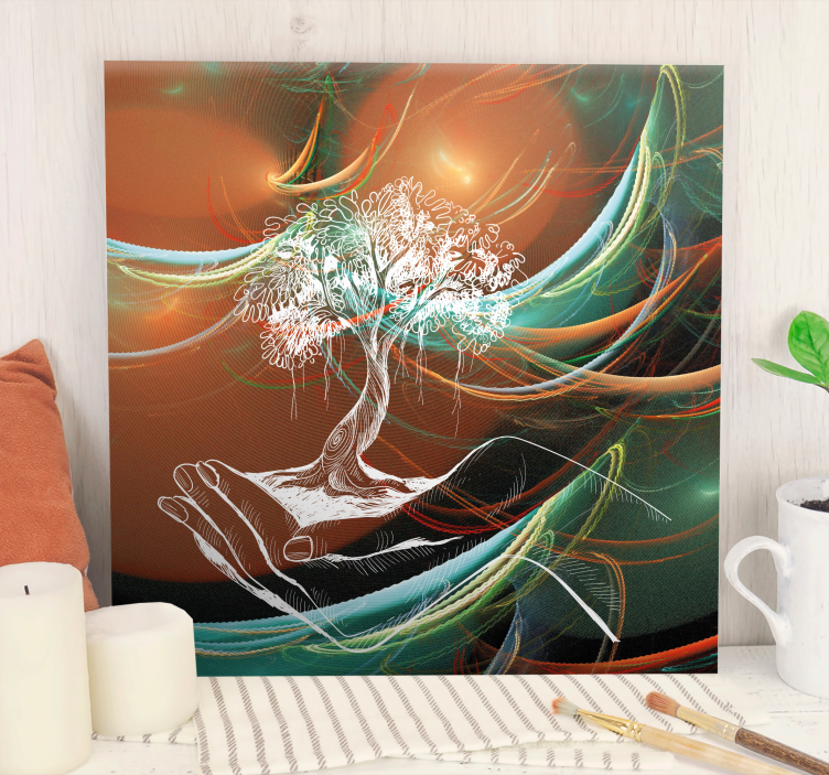 Four seasons elegant tree 3D canvas prints - TenStickers