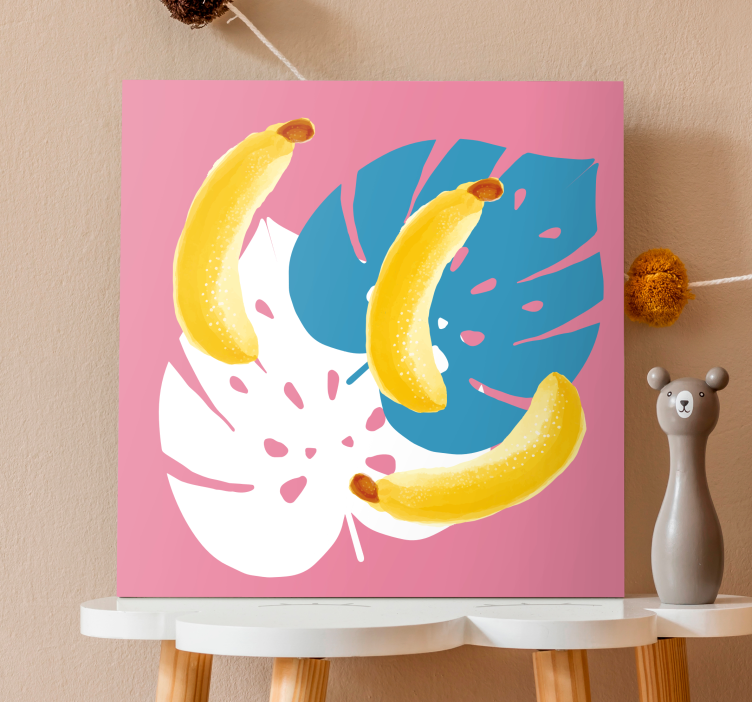 Fruit canvas wall art tropical bananas display - TenStickers