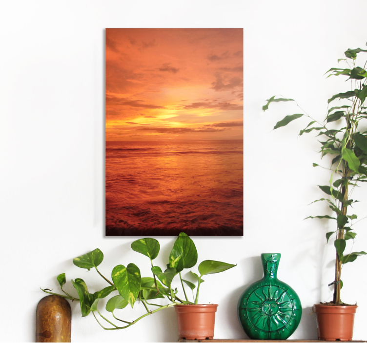 Golden hour photography landscape canvas - TenStickers