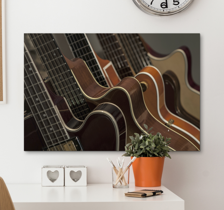 Guitar Collection Close-Up music canvas art - TenStickers