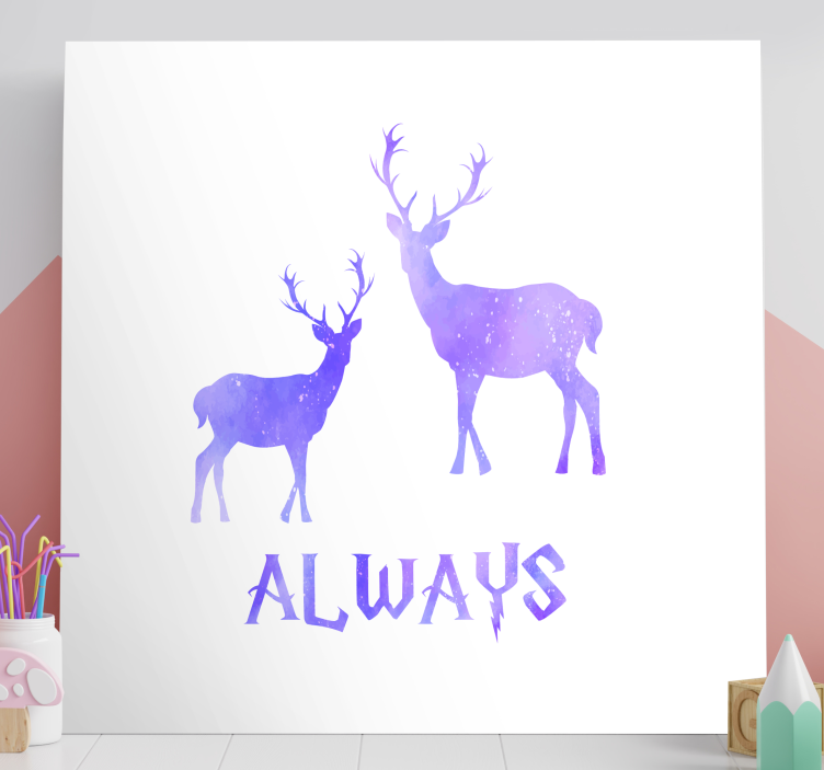 Harry Potter stag canvas art - TenStickers