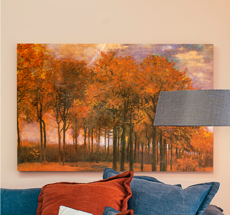 Landscape canvas autumn tree landscape - TenStickers