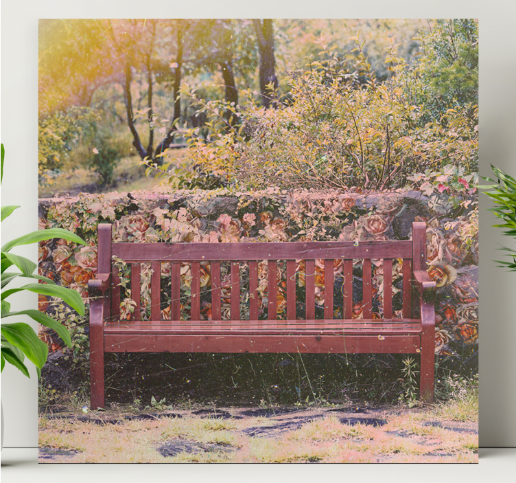 Landscape canvas serene garden view - TenStickers
