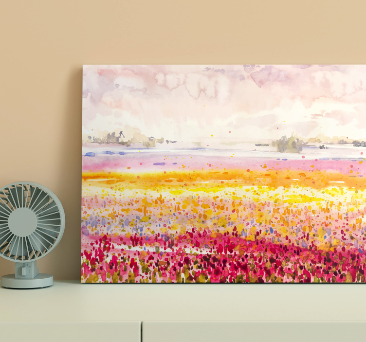 Modern colorful landscape modern canvas art - TenStickers