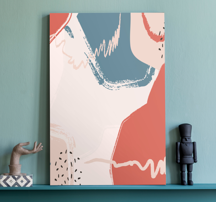 Music canvas art abstract melody forms - TenStickers