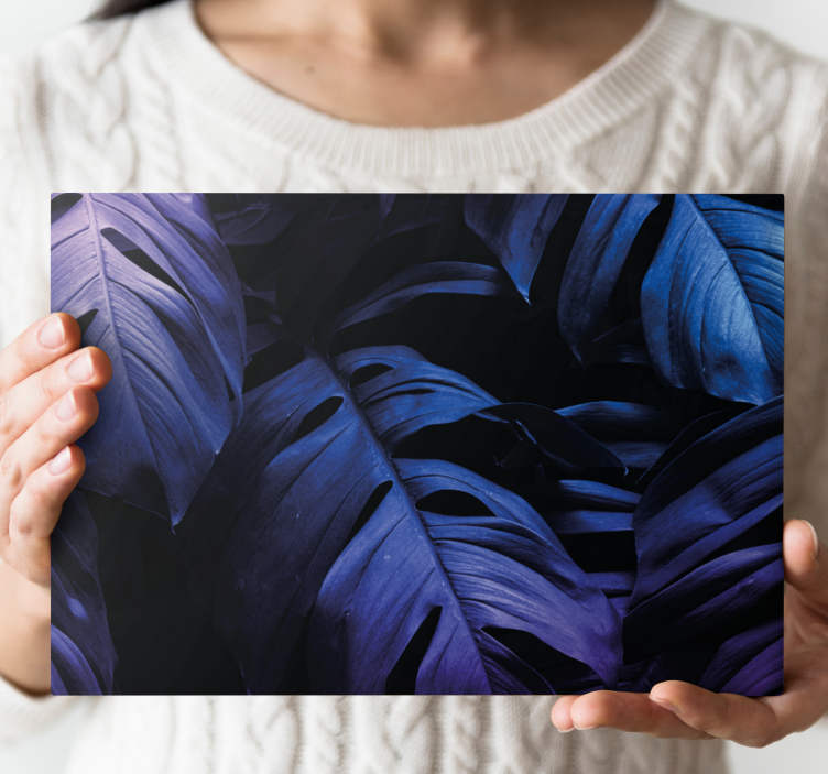 Neon Exotic leaf Plant canvas prints - TenStickers