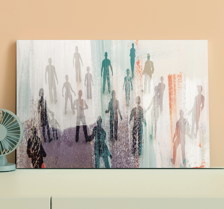 People canvas with abstract human shapes - TenStickers
