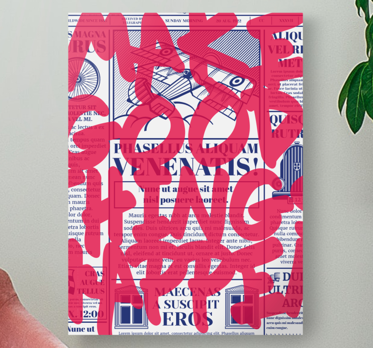 Quote canvas for creating good things - TenStickers