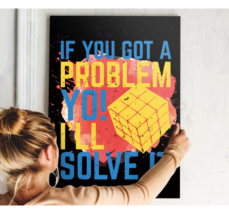 Quote canvas inspiring puzzle wisdom - TenStickers