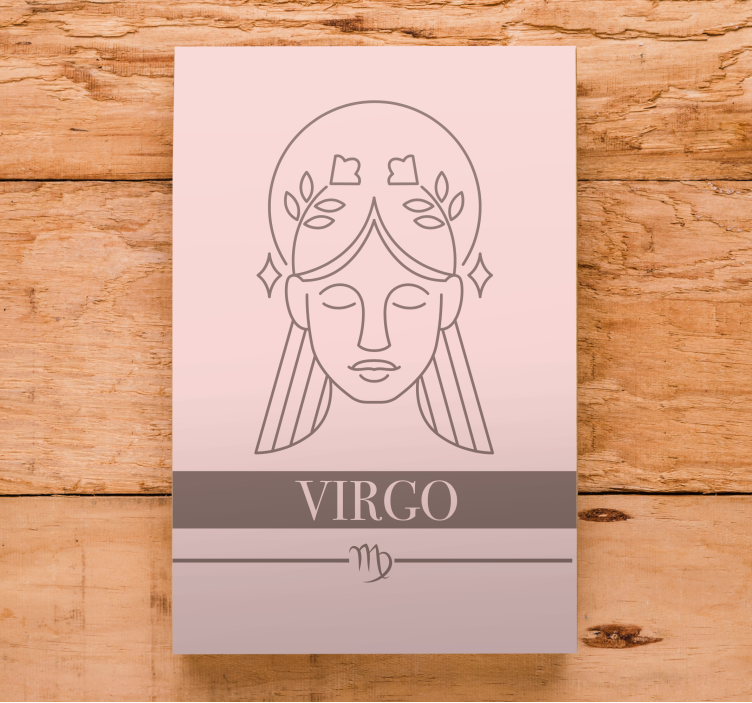 Quote canvas virgo zodiac sign - TenStickers