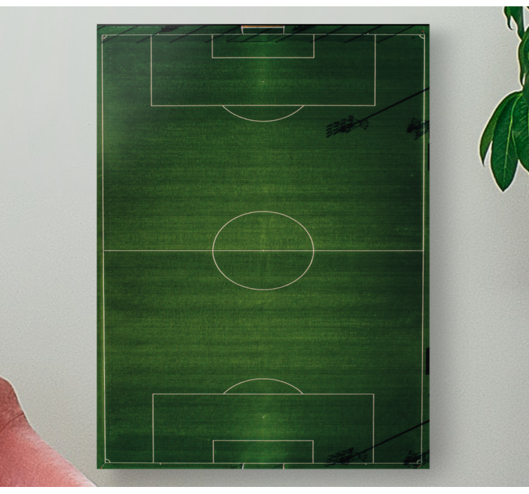 Simple football field home canvas prints - TenStickers