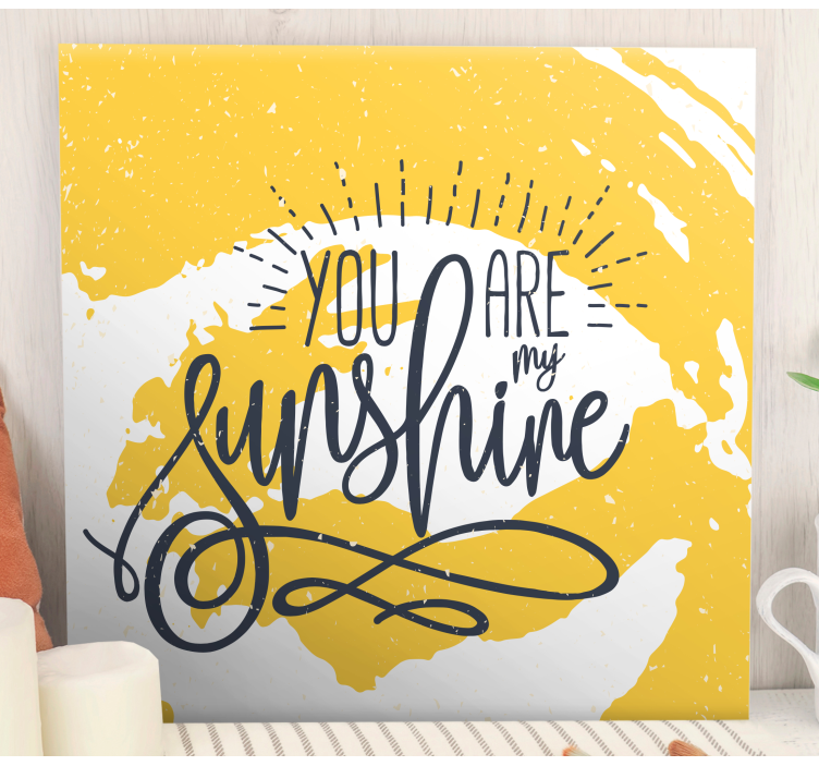 Song my Sunshine Music canvas art - TenStickers